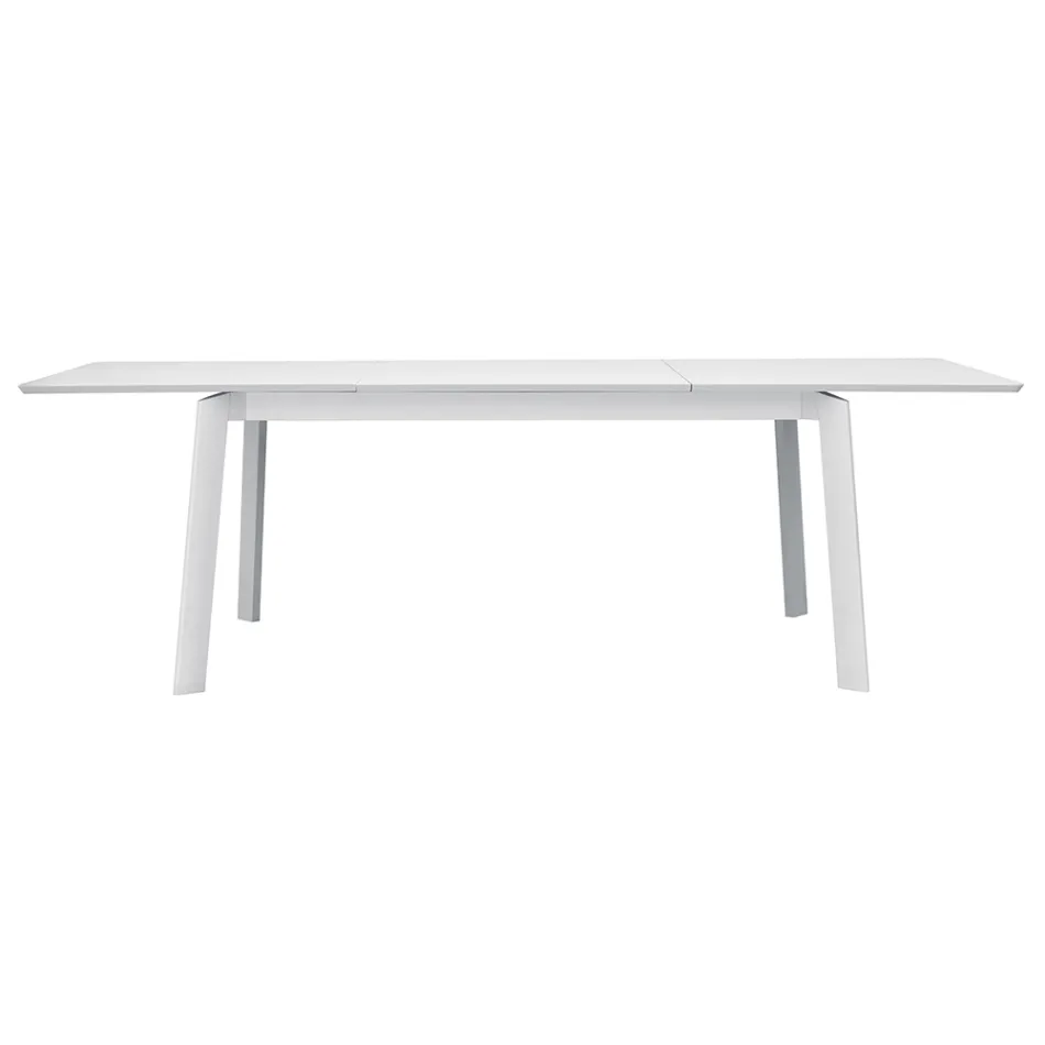 Mesa de comedor exterior extensible de hasta 240 cm en aluminio - Levanto Viadurini