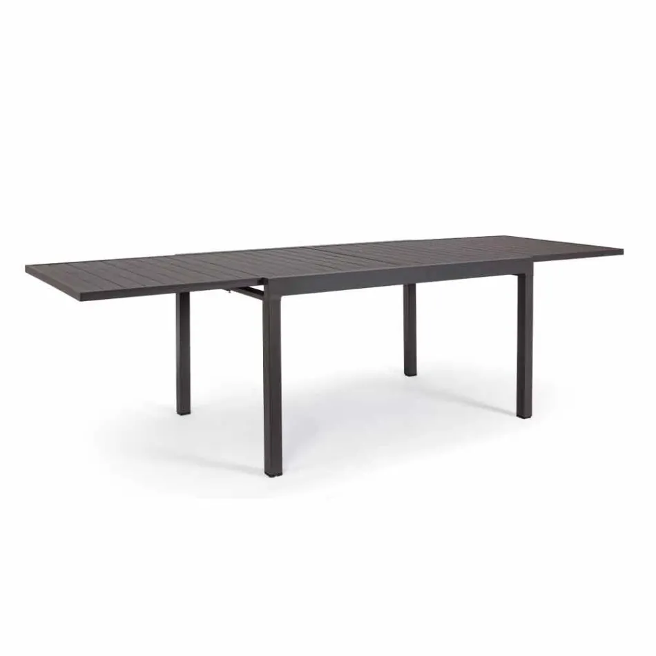 Mesa de comedor de exterior extensible hasta 270 cm en aluminio - Veria Viadurini
