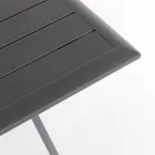Mesa de comedor para exterior en aluminio con estructura plegable - Hunt Viadurini