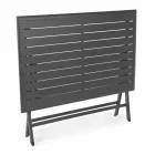 Mesa de comedor para exterior en aluminio con estructura plegable - Hunt Viadurini