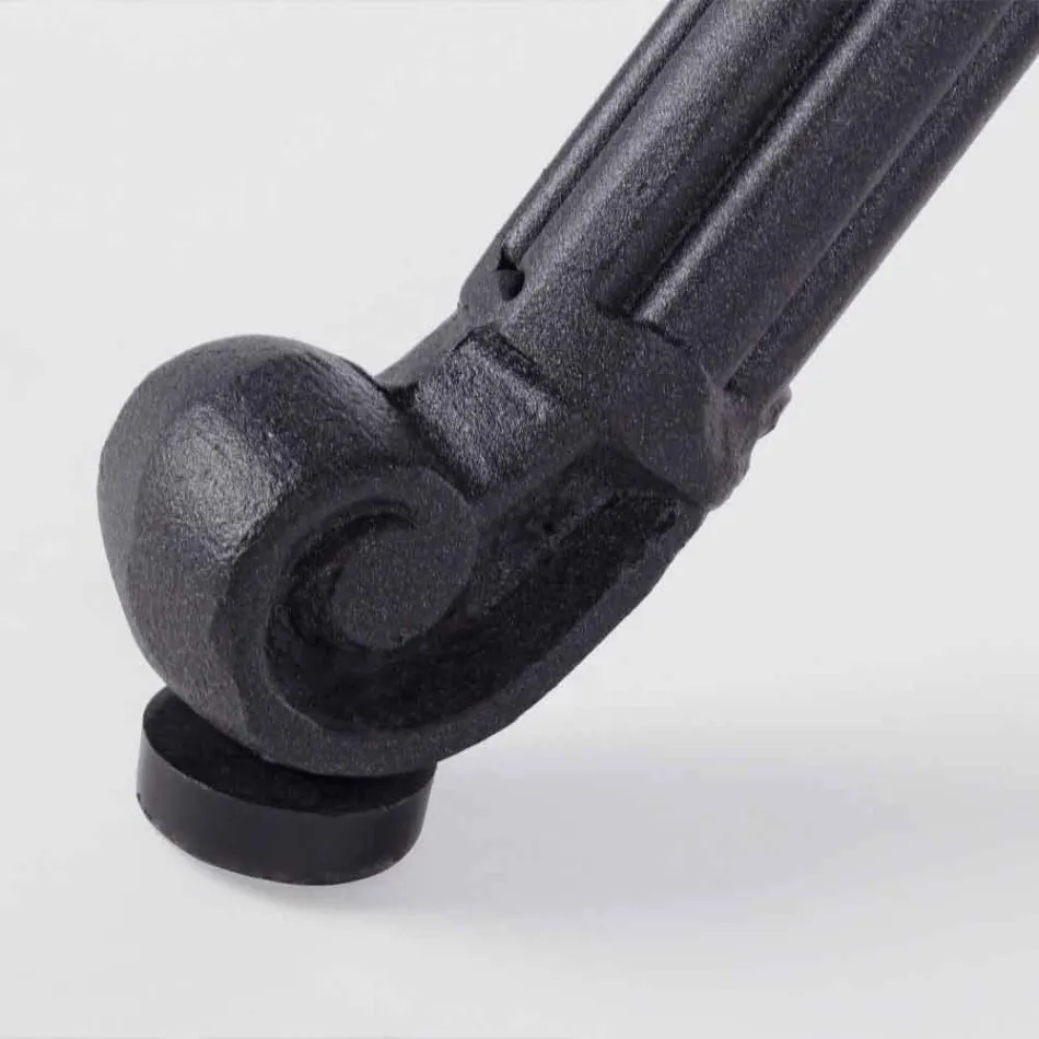 Mesa de comedor para exteriores en aluminio pintado blanco o antracita - Quick Viadurini