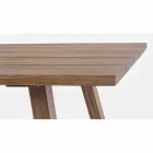 Mesa de comedor al aire libre en acabado de aceite de madera de acacia - Leonard Viadurini