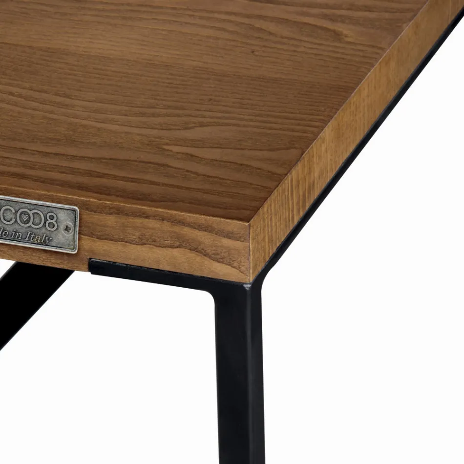 Tablero de mesa de comedor en tablero macizo Made in Italy - Adelio Viadurini