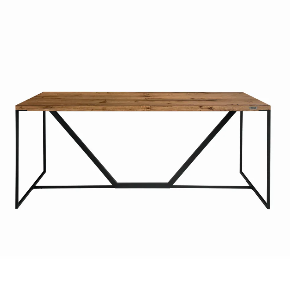 Tablero de mesa de comedor en tablero macizo Made in Italy - Adelio Viadurini