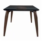 Tablero de mesa de comedor en Mdf con inserto superior Made in Italy - Abisso Viadurini