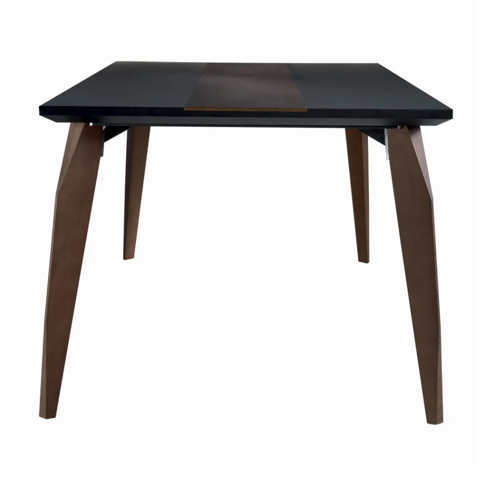 Tablero de mesa de comedor en Mdf con inserto superior Made in Italy - Abisso Viadurini