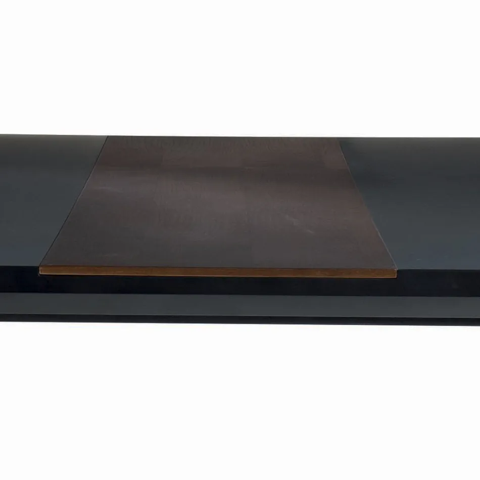 Tablero de mesa de comedor en Mdf con inserto superior Made in Italy - Abisso Viadurini