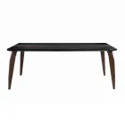 Tablero de mesa de comedor en Mdf con inserto superior Made in Italy - Abisso Viadurini