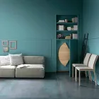 Mesa de comedor plegable moderna en madera y metal Made in Italy - Menelao Viadurini