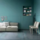 Mesa de comedor plegable moderna en madera y metal Made in Italy - Menelao Viadurini