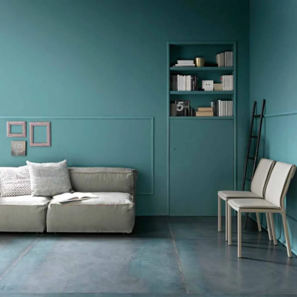 Mesa de comedor plegable moderna en madera y metal Made in Italy - Menelao Viadurini