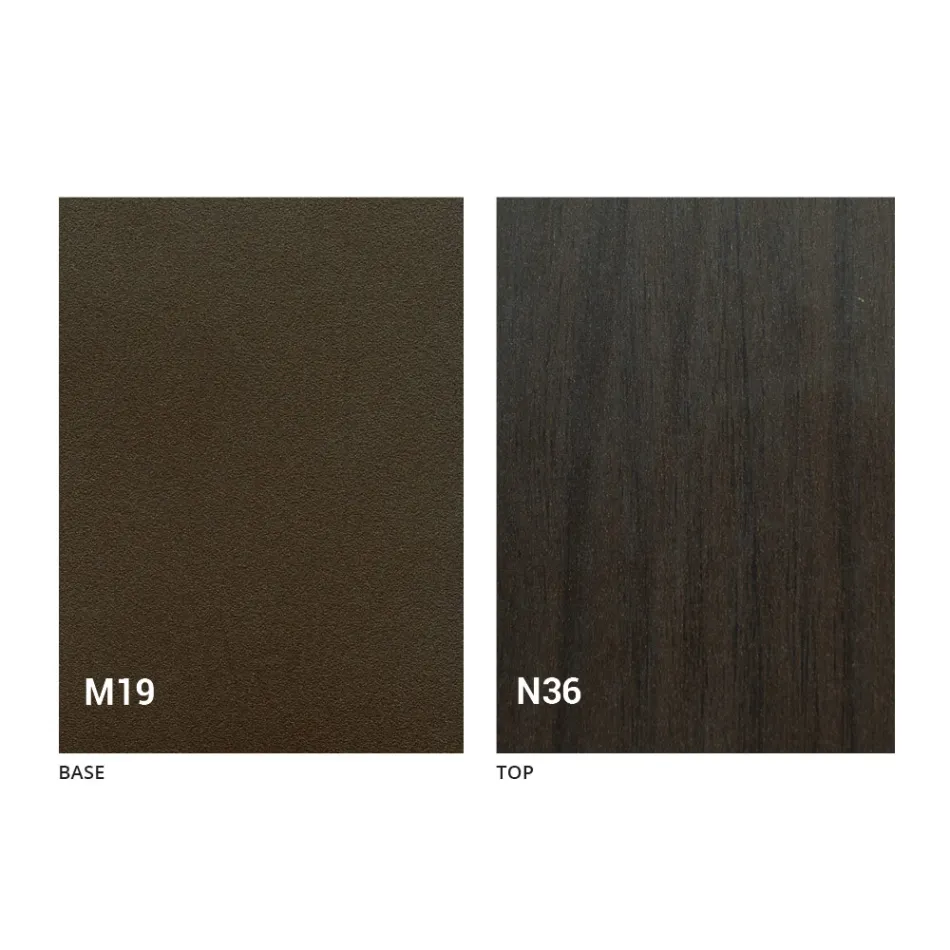 Mesa de comedor plegable moderna en madera y metal Made in Italy - Menelao Viadurini