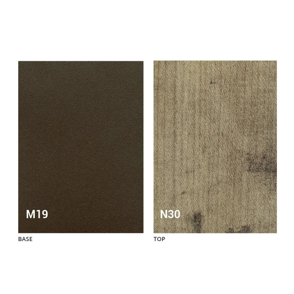 Mesa de comedor plegable moderna en madera y metal Made in Italy - Menelao Viadurini