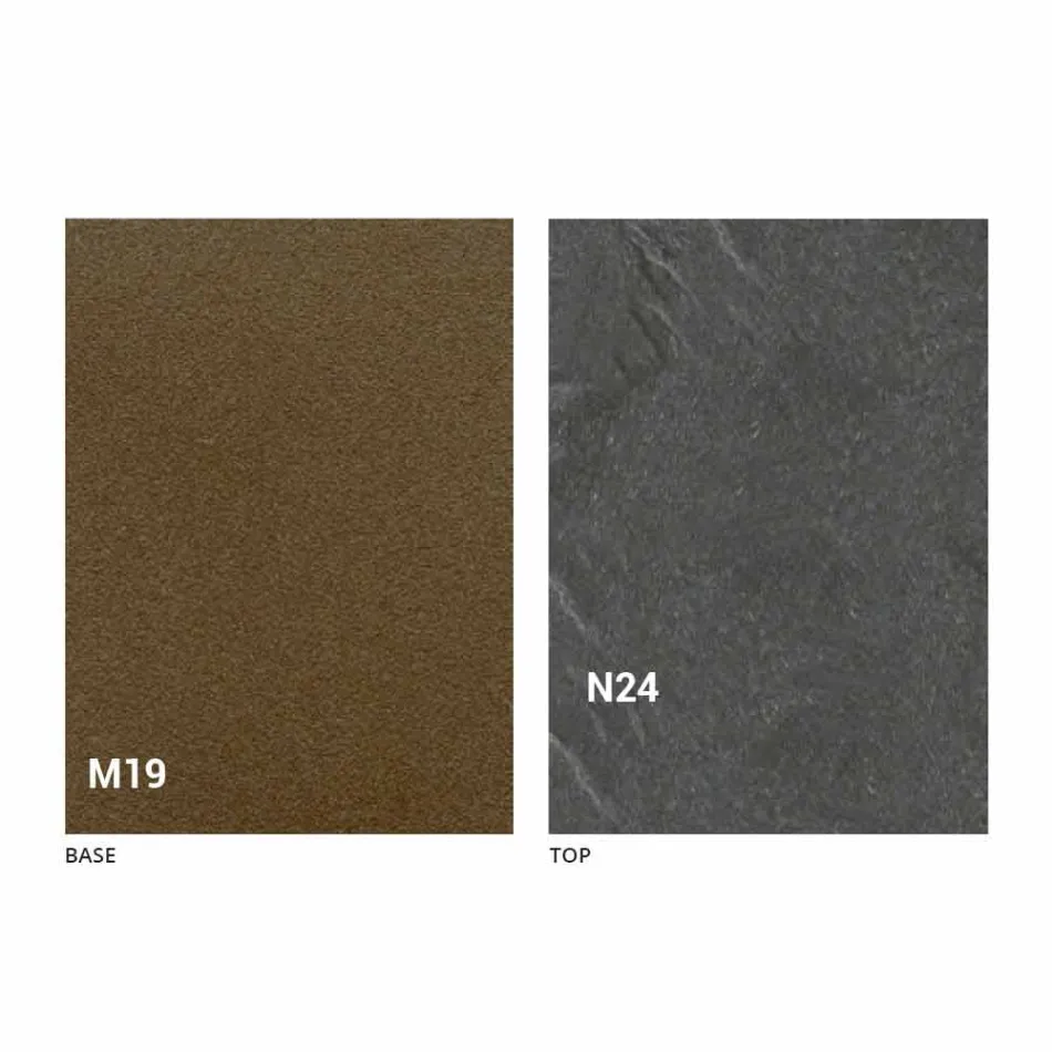 Mesa de comedor plegable moderna en madera y metal Made in Italy - Menelao Viadurini