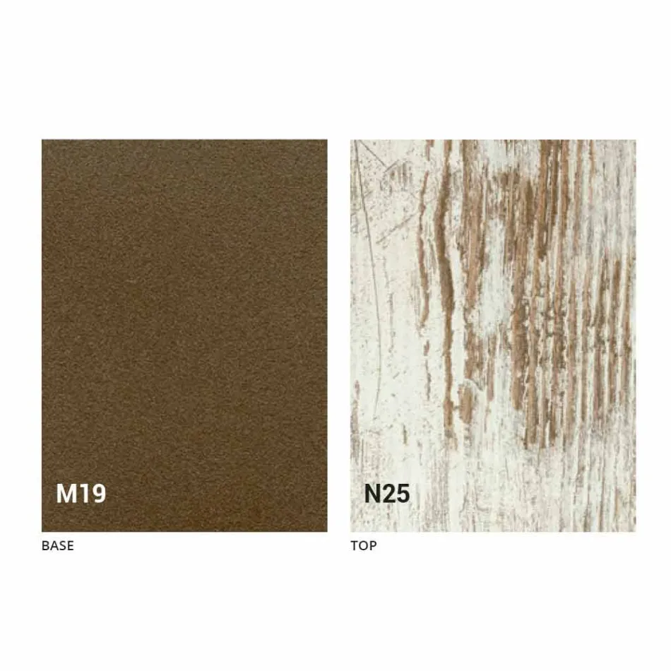 Mesa de comedor plegable moderna en madera y metal Made in Italy - Menelao Viadurini