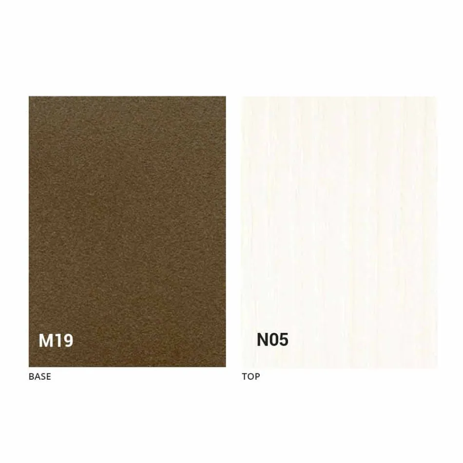 Mesa de comedor plegable moderna en madera y metal Made in Italy - Menelao Viadurini