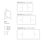 Mesa de comedor rectangular en gres porcelánico Made in Italy - Emilio Viadurini