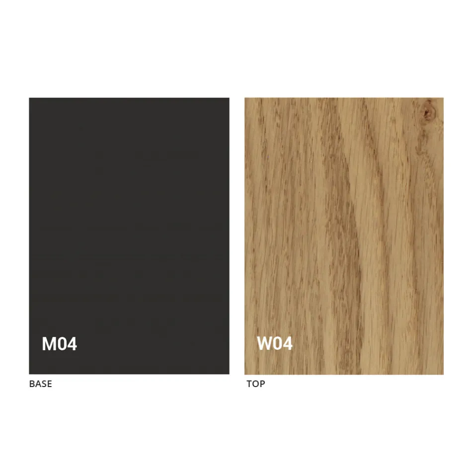 Mesa de comedor extensible redonda con tapa de madera Made in Italy - Crodino Viadurini