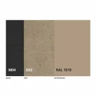 Mesa de comedor extensible redonda en cerámica Laminam Made in Italy - Lupetto Viadurini