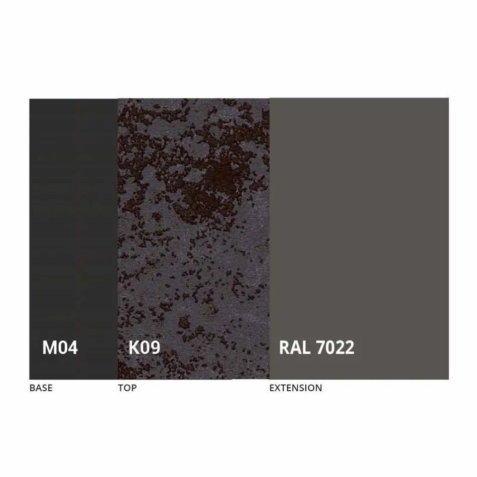 Mesa de comedor extensible redonda en cerámica Laminam Made in Italy - Lupetto Viadurini