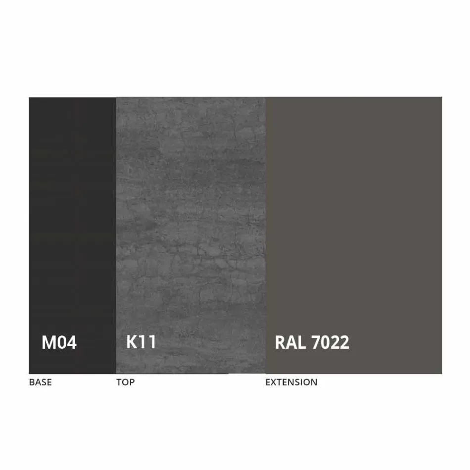 Mesa de comedor extensible redonda en cerámica Laminam Made in Italy - Lupetto Viadurini