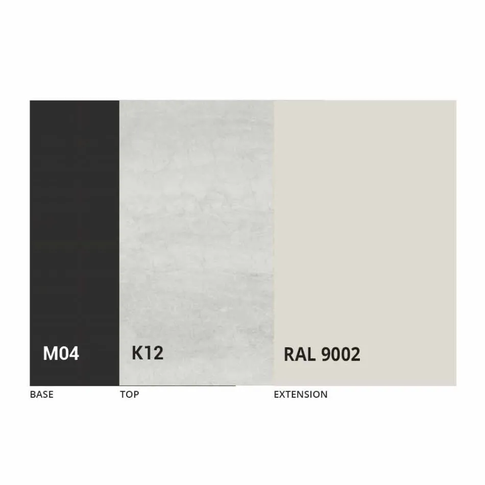 Mesa de comedor extensible redonda en cerámica Laminam Made in Italy - Lupetto Viadurini