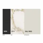 Mesa de comedor extensible redonda en cerámica Laminam Made in Italy - Lupetto Viadurini