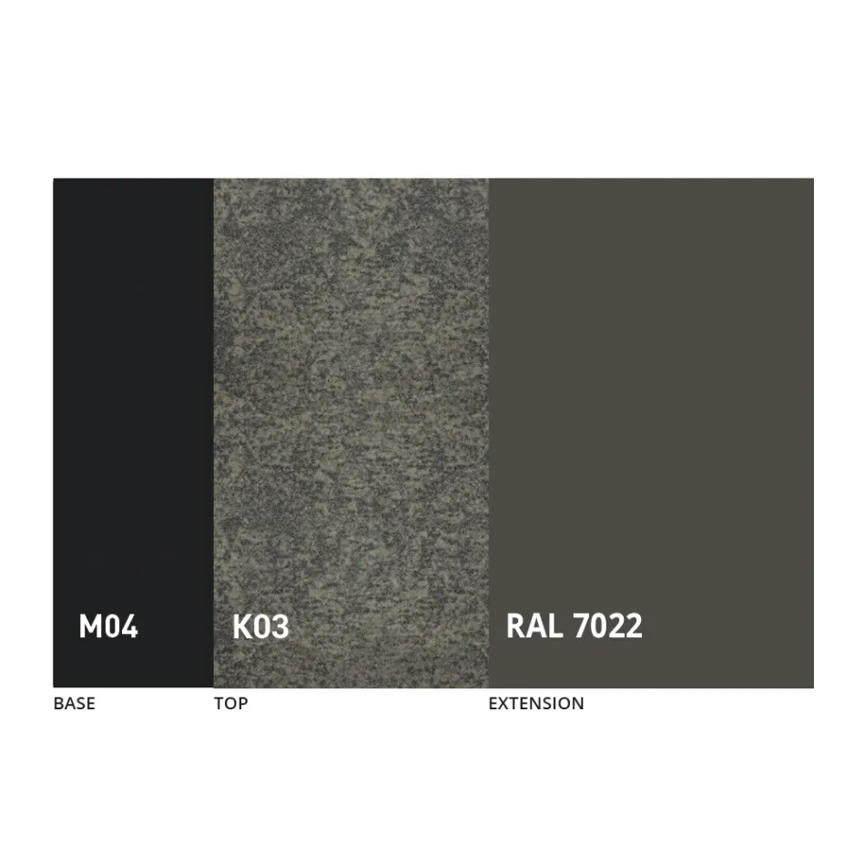 Mesa de comedor extensible redonda en cerámica Laminam Made in Italy - Lupetto Viadurini