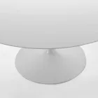 Mesa de comedor redonda con tapa laminada Made in Italy – Dollars Viadurini