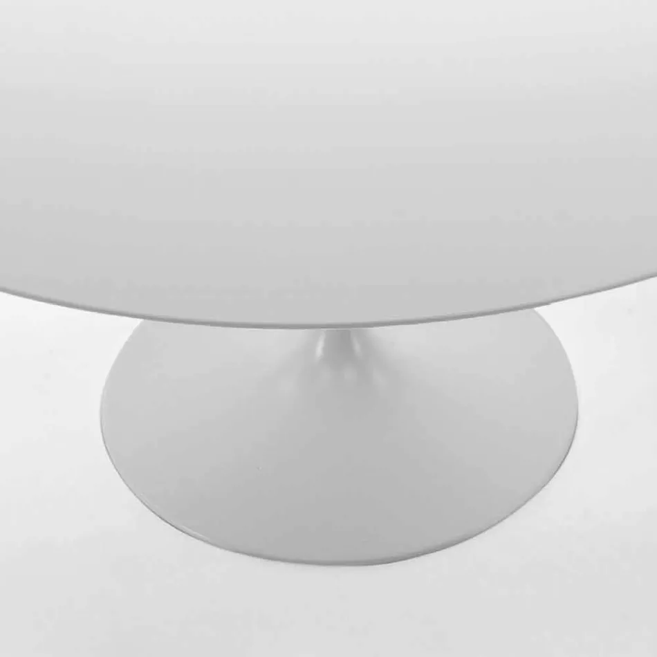 Mesa de comedor redonda con tapa laminada Made in Italy – Dollars Viadurini