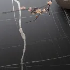 Mesa de Comedor Redonda de Metal y Hpl Laminado Made in Italy - Bastiano Viadurini