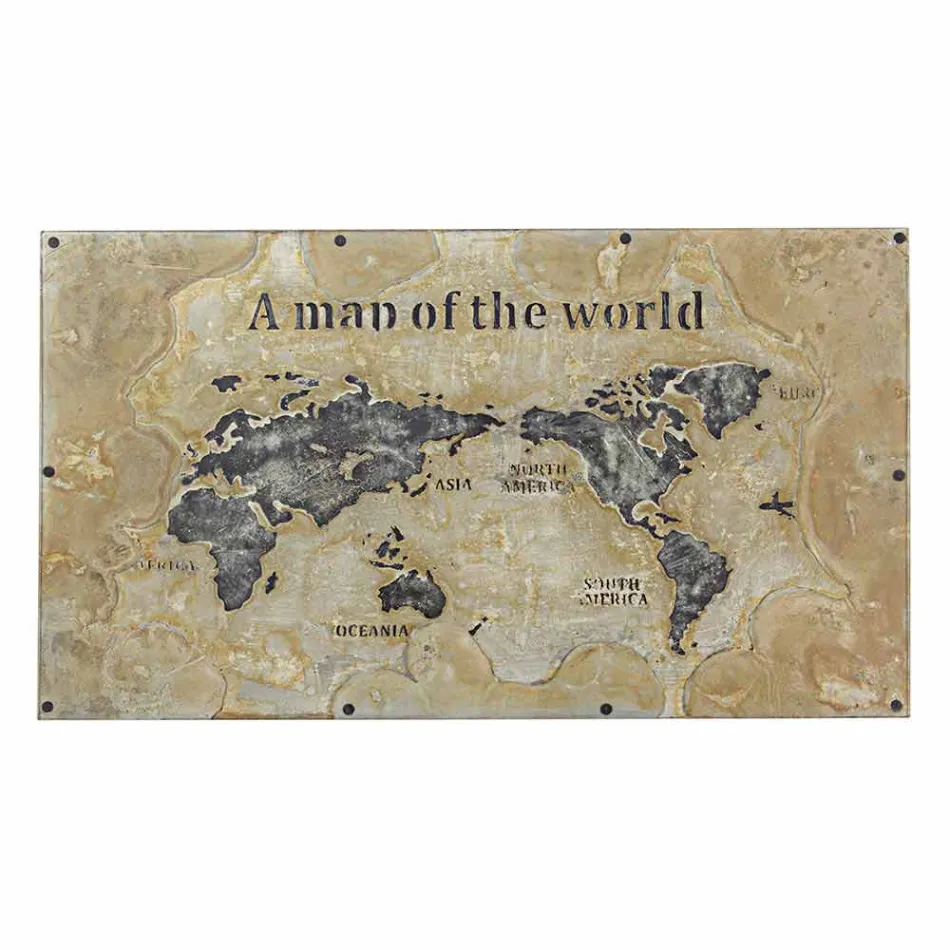 Mesa de comedor estilo industrial con tablero en MDF y vidrio Homemotion - Brasil Viadurini