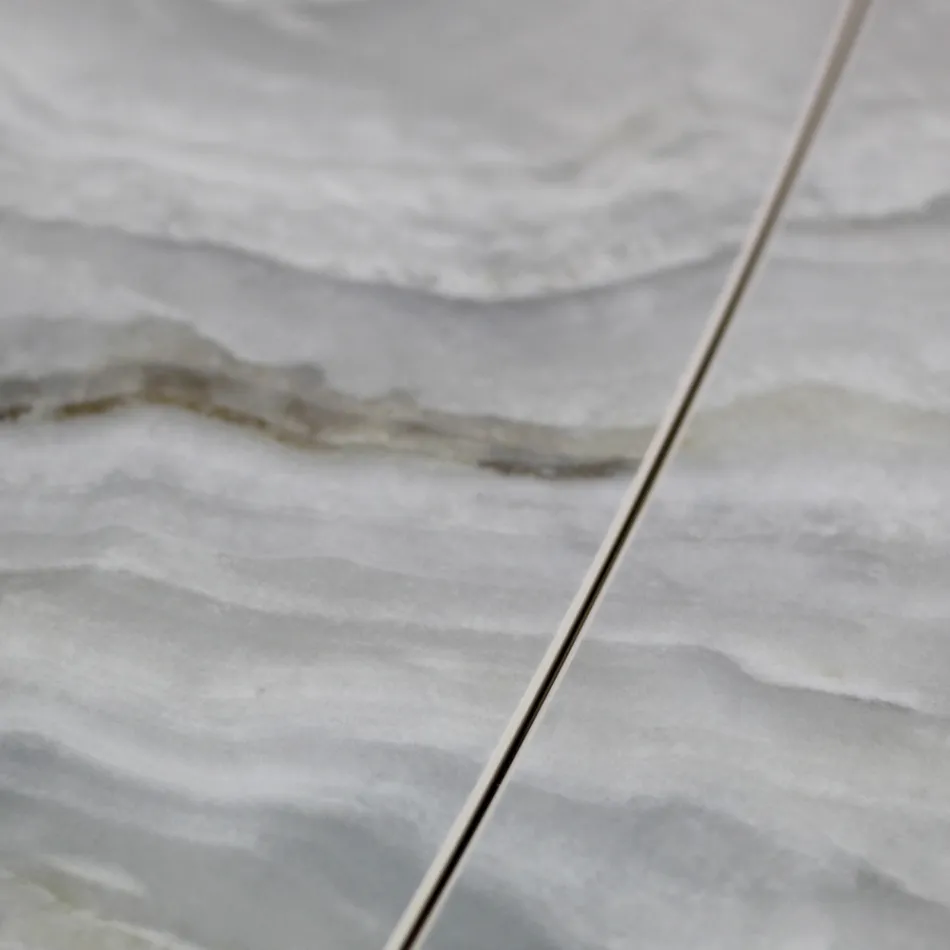 Mesa de Salón Extensible con Tapa en Forma de Barril de Cerámica Made in Italy - Vidrios Viadurini