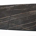 Mesa de Salón Extensible con Tapa en Forma de Barril de Cerámica Made in Italy - Vidrios Viadurini