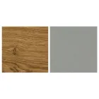 Mesa de salón con tapa y base de madera Made in Italy - Subasta Viadurini