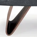 Mesa de salón fija con base de madera Made in Italy - Equatore Viadurini