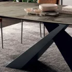 Mesa de Salón Fija con Tapa de Cerámica Made in Italy - Holidays Viadurini