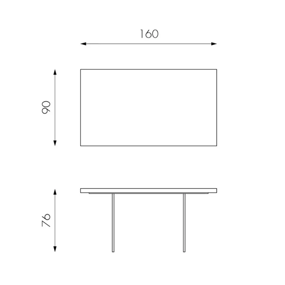Mesa de Salón en Chapa de Roble y Base de Vidrio Templado - Nicofisso Viadurini