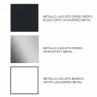 Mesa de diseño extensible hasta 294 cm en madera y metal Made in Italy - Nuzzo Viadurini