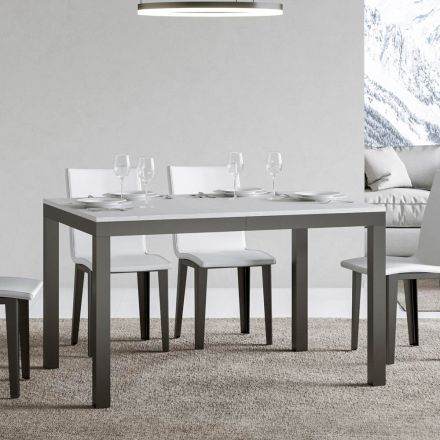 Mesa de diseño con tapa de madera extensible hasta 440 cm Made in Italy - Foxy Viadurini
