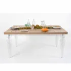 Mesa de diseño en madera de abeto y plexiglás hecha en Italia, Castro Viadurini