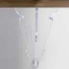 Mesa de diseño en madera de abeto y plexiglás hecha en Italia, Castro Viadurini