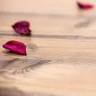 Mesa de diseño en madera de abeto y plexiglás hecha en Italia, Castro Viadurini