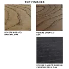 Mesa de diseño en madera chapada y acero Made in Italy – Dalmata Viadurini