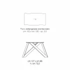 Mesa de diseño en madera maciza producida en Italia, Wilmer. Viadurini