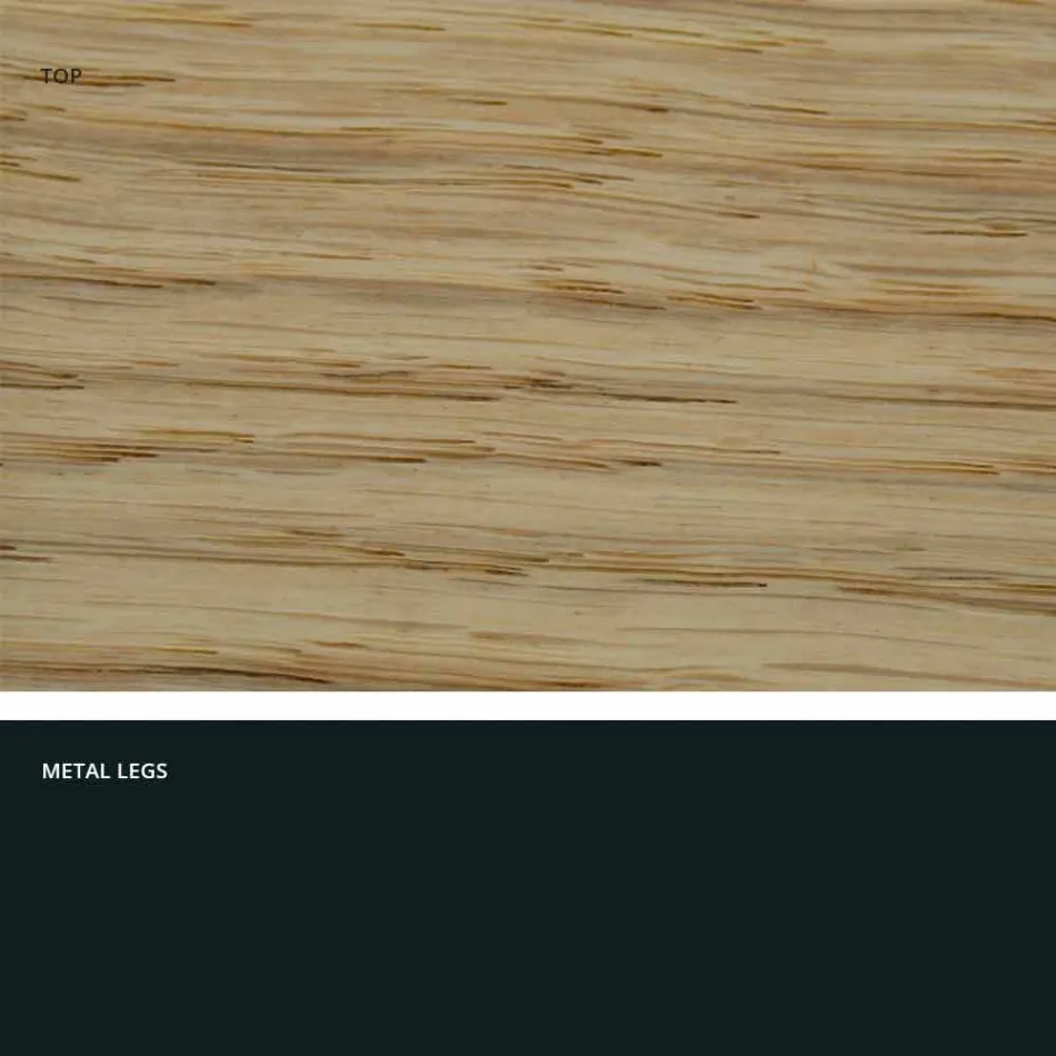 Mesa de diseño en madera maciza producida en Italia, Wilmer. Viadurini