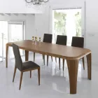 Mesa de madera de diseño moderno hecha a mano en Italia Madera Viadurini