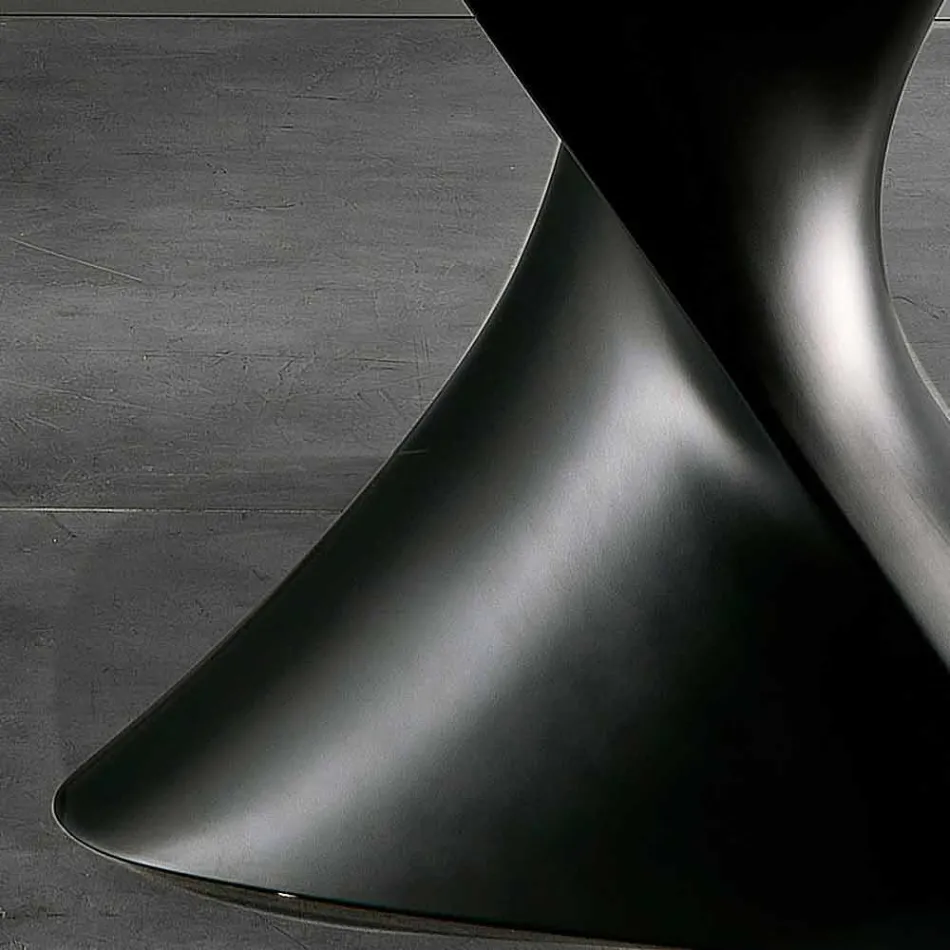 Mesa de vidrio de cerámica de diseño moderno hecha en Italia, Clark Viadurini