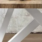 Mesa extensible moderna hecha de madera de melamina hecha en Italia, Wilmer Viadurini