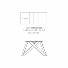 Mesa extensible moderna hecha de madera de melamina hecha en Italia, Wilmer Viadurini